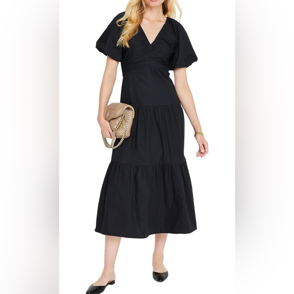 Club Monaco Women's Smock Tiered Maxi Dress | preloved like new